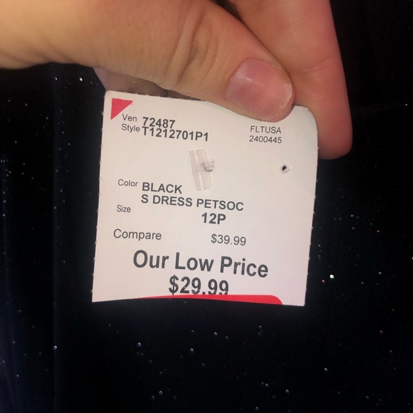 NWT Connected Apparel Black Dress - Picture 7 of 8